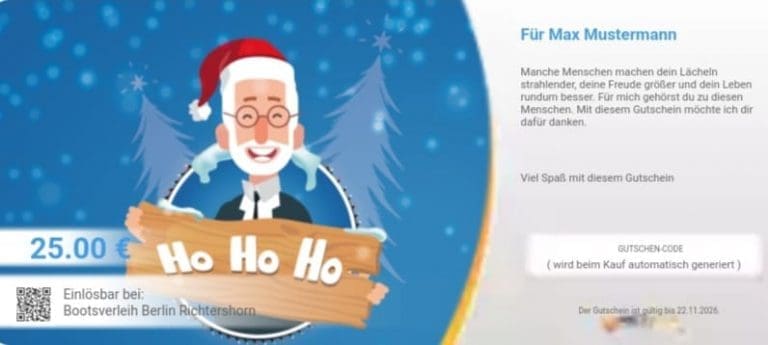 Gutschein Idee Berlin Weihnachten 3 Geschenk