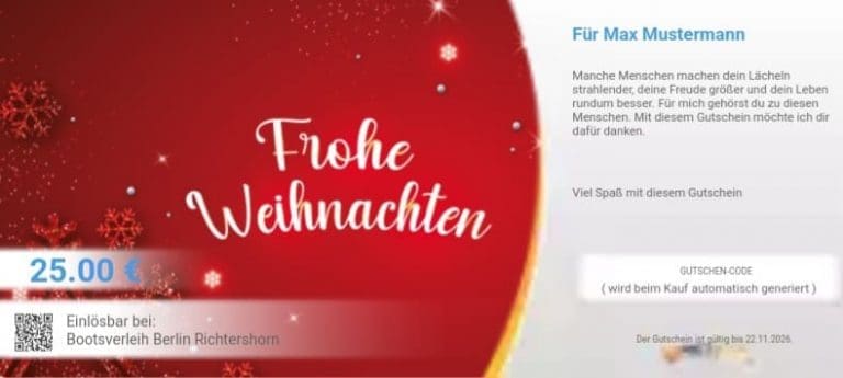 Gutschein Weihnachten Bootsverleih Richtershorn1