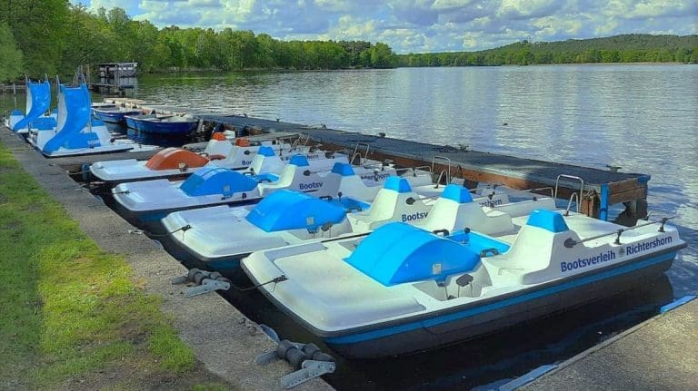 Tretboot fahren Berlin Köpenick-Bootsverleih Richtershorn