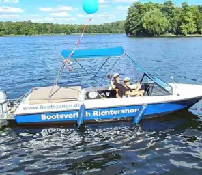 Motorboot Führerscheinfreies Motorboot Lotos mieten in Berlin Köpenick Grünau Bild 3