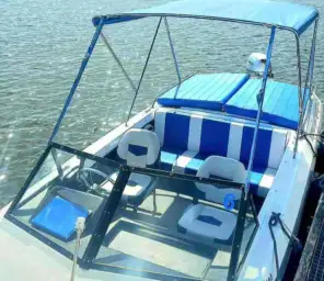 Motorboot Führerscheinfreies Motorboot Lotos mieten in Berlin Köpenick Grünau Bild 2