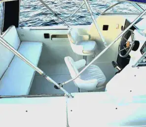 Motorboot Führerscheinpflichtiges Motorboot 90 PS Quicksilver 590 ”Jaqueline” in Berlin Köpenick Grünau mieten Bild 2