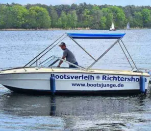 Motorboot Führerscheinfreies Motorboot Arrowglas ”Otto” in Berlin Köpenick Grünau mieten Bild 1