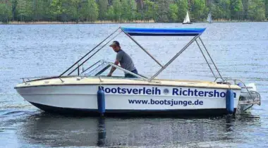 Motorboot Führerscheinfreies Motorboot Arrowglas ”Otto” in Berlin Köpenick Grünau mieten mieten