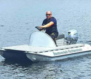 Jetski Alu Jetski 15 PS führerscheinfrei in Berlin Köpenick Grünau mieten Bild 1